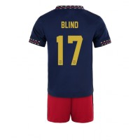 Ajax Daley Blind #17 Fotballklær Bortedraktsett Barn 2022-23 Kortermet (+ korte bukser)